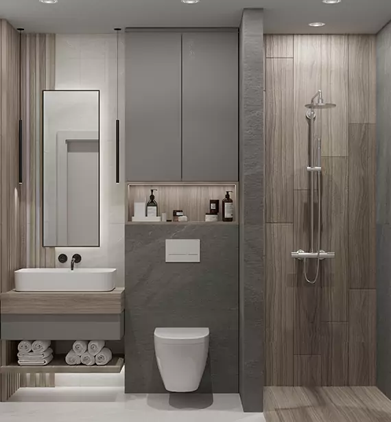 Modern Small Bathroom Remodel in Columbus, OH