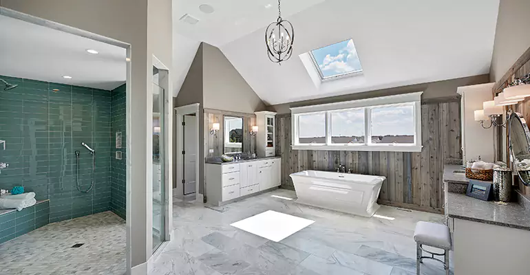 Guest Bathroom Flooring Remodel in Columbus